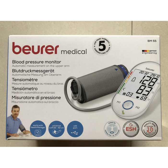 Tensimeter Digital Beurer BM-55 / BM55 / BM 55 - Alat Ukur Tekanan Darah Brand Jerman