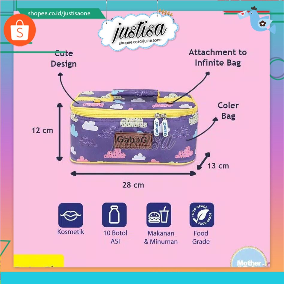 Promo !! GABAG - Infinite Series Awan Tas Menyipan Asi Bayi