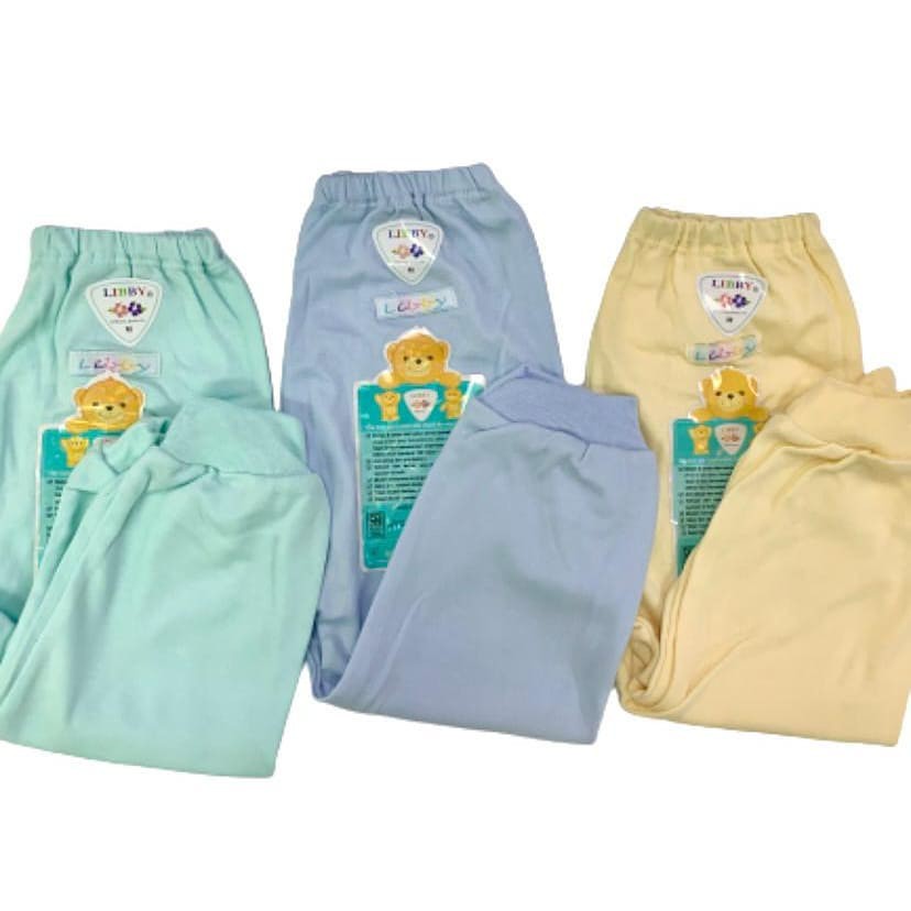 Celana Panjang Polos Warna Libby 3 PCS - SIZE S M L