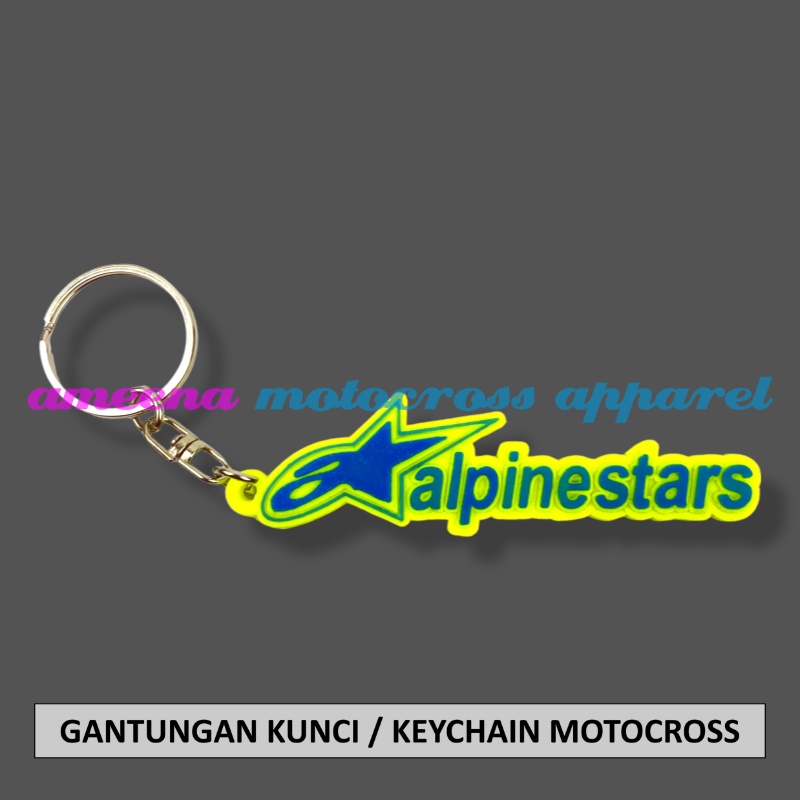 Gantungan Kunci Motocross - Keychain Trail MX - Gantungan Kunci Trabas - Keychain Enduro - Souvenir Trail - Keychain Souvenir  - AS004