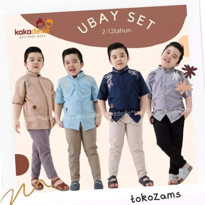 ready‼️SET UBAY BY KAKADEDE (3-11tahun)