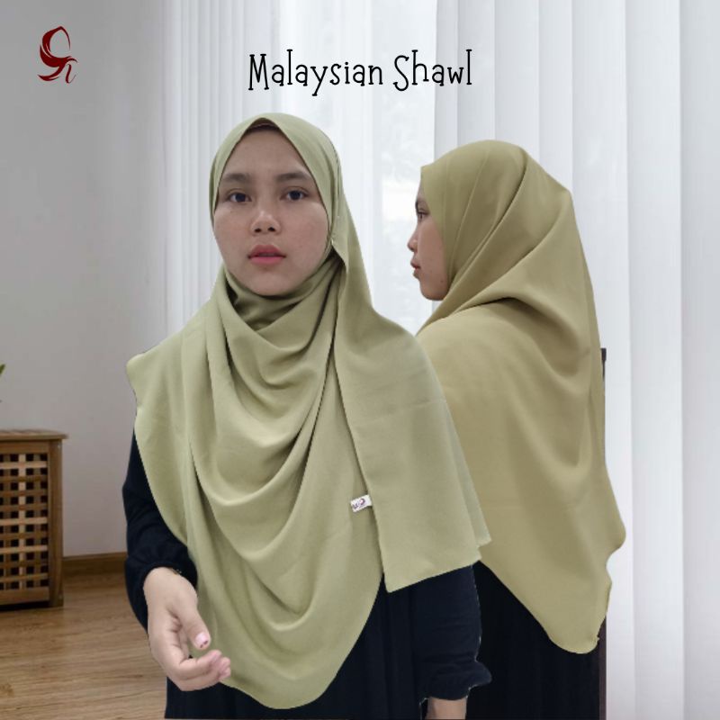 PREMIUM BAWAL SHAWL | MALAYSIAN SHAWL | Khimar.na | Segiempat Pashmina Oval | Curve Malaysia | Bawal