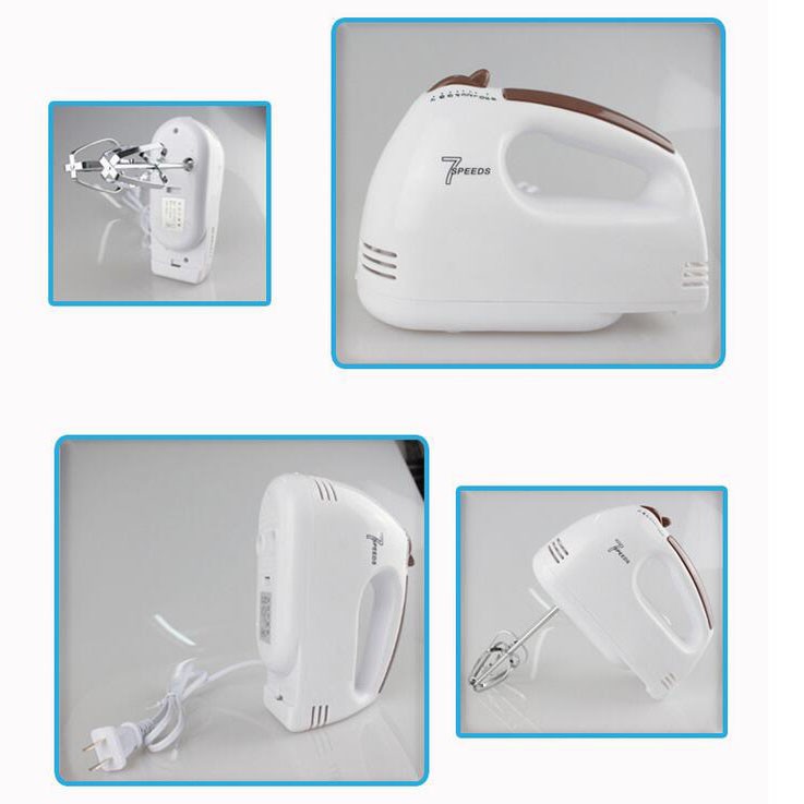 Mixer Tangan 7 Kecepatan 100W SCARLETT White