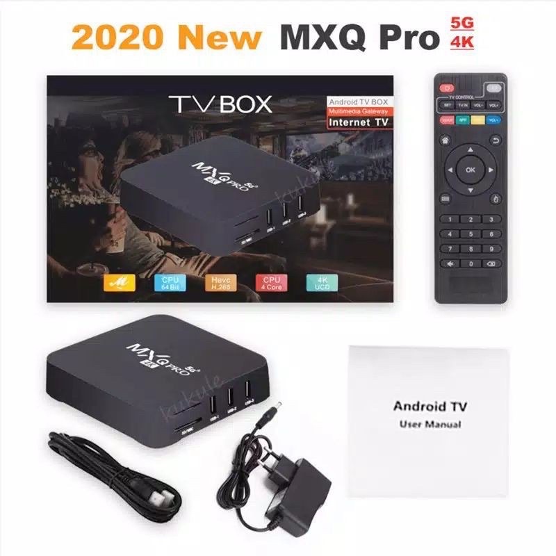 Android Tv Box MXQ Pro  5G Smart TV 4K Ultra HD/Smart Tv  Ultra HD MXQ Pro5GB 2Gb Ram16GB Rom