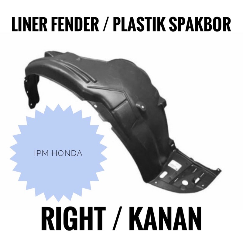 Fortuner 2008-2011 Inner Liner Linner Fender Plastik Spakbor Depan Kanan atau Kiri Toyota Fortuner 2008 2009 2010 2011