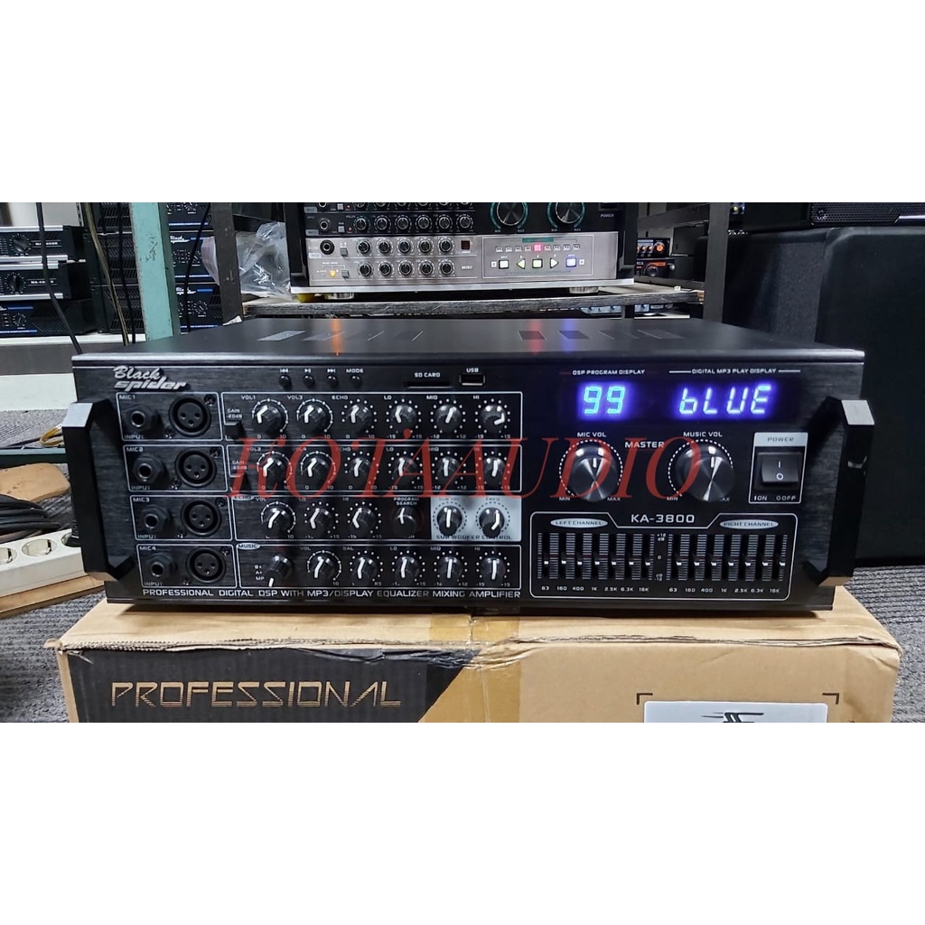 POWER AMPLIFIER BLACK SPIDER BS KA3800 BLACKSPIDER BS KA 3800