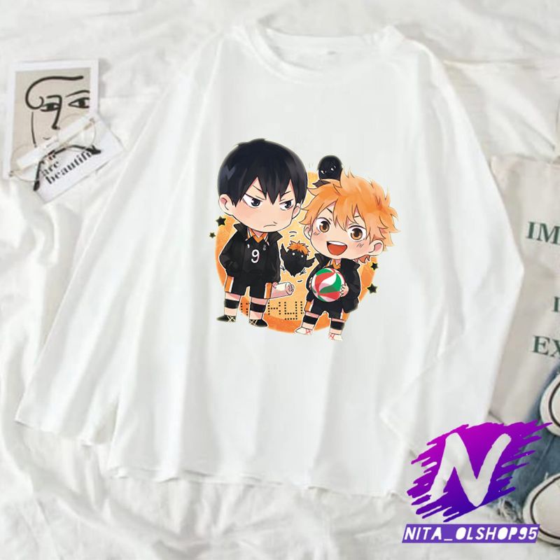 kaos lengan panjang haikyu anime baju anak haikyuu