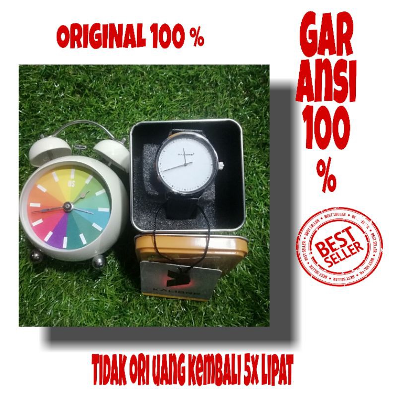 KALIBRE NARVIK JAM TANGAN KULIT PRIA WANITA BLACK 996172-000 BERGARANSI & ORIGINAL 100 %