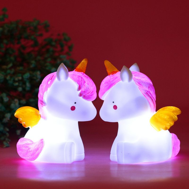 Lampu - Lampu malam unicorn yang unik - lampu LED - lampu malam yang lucu - lampu unicorn - lampu an
