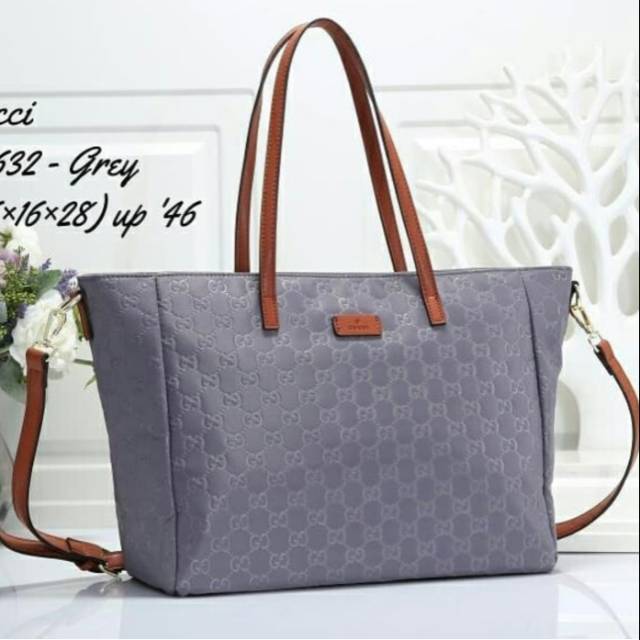 Tas cewek GUCCI Guccisimma Nylon tote bag