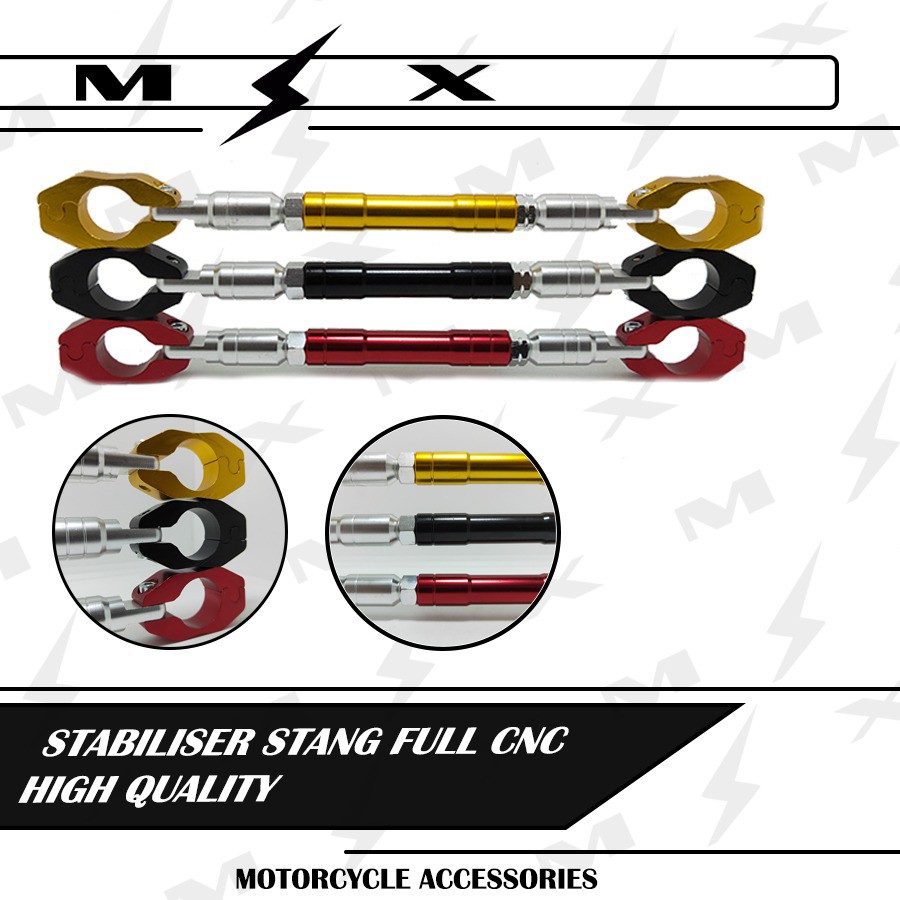 Stabilizer Stang Palang Penahan Stang fatbar Cnc Universal stabiliser Beat Street Nmax Vixion Cb150