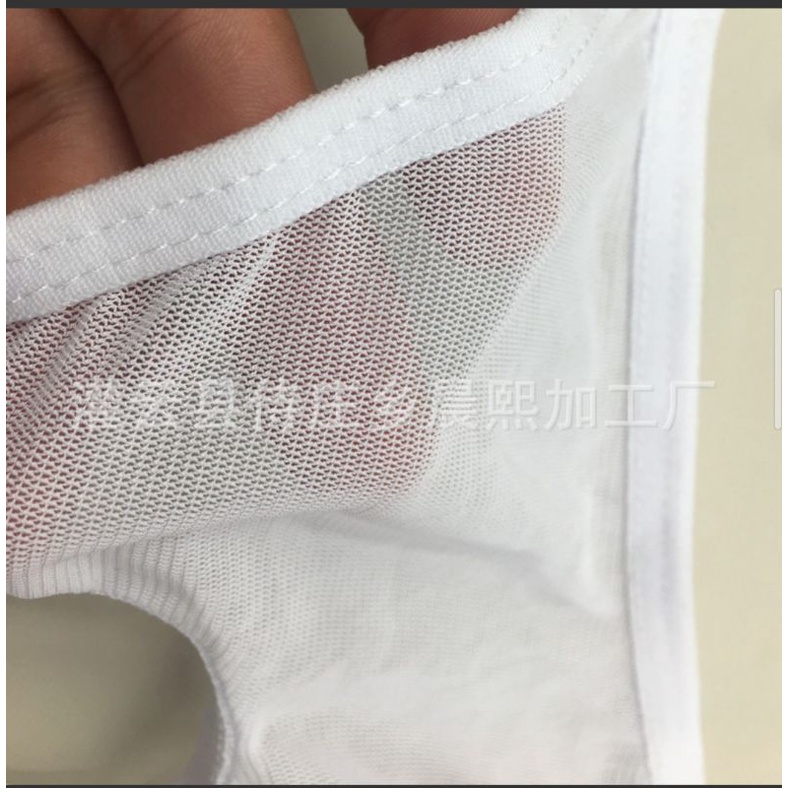 G String Pria celana dalam thong open hold lubang tengah transparant