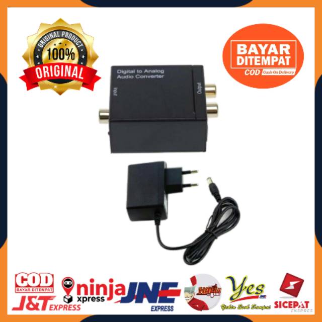 [COD] KONVERTER AUDIO DIGITAL OPTIC TO ANALOG RCA SPDIF OPTICAL AUDIO DIGITAL TO ANALOG CONVERTER