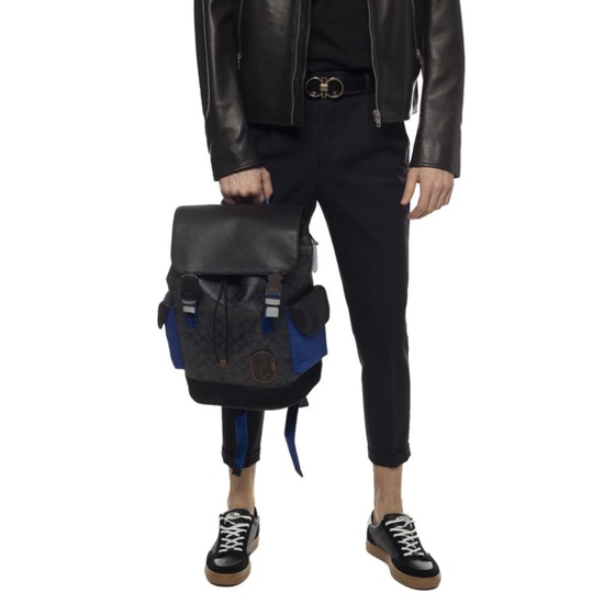 Coach Rivington Backpack in Signature Canvas With Patch (C79036)