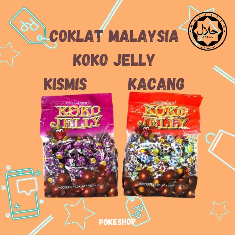 

KOKO JELLY COKELAT MALAYSIA Halal 120g - TRUFFLE - Coklat KISMIS KACANG Ready!!!