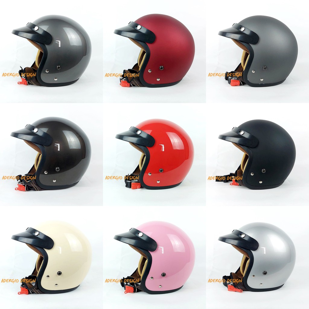 HELM BOGO DEWASA FULL LEHER SNI ADERGIO DESIGN