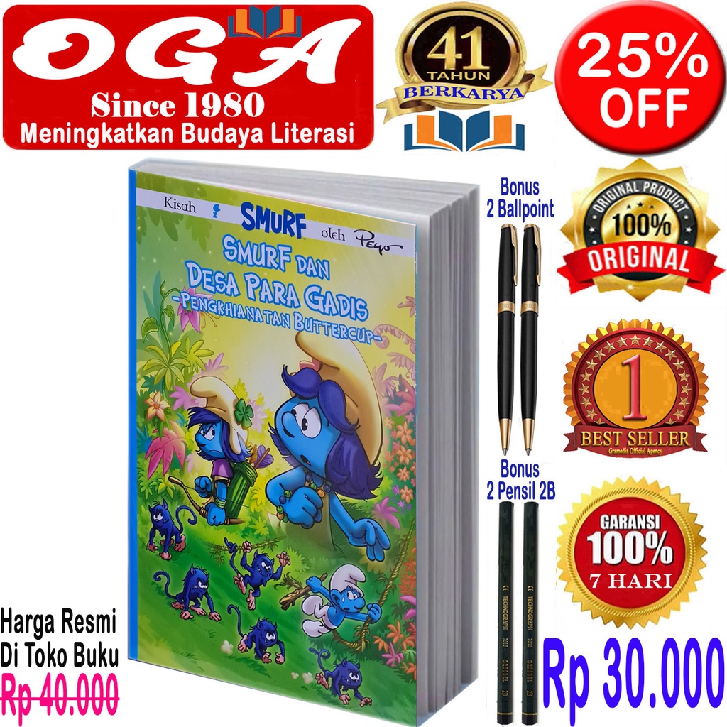 Smurf dan Desa Para Smurf - Pengkhianatan Buttercup - Original & Segel
