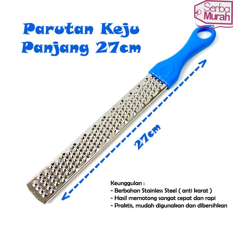 Parutan Serbaguna Panjang 27cm Gagang Plastik / Parutan Keju