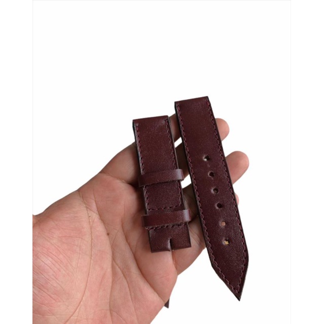 Strap Tali Jam Tangan Kulit sapi Lembut lenturberkualitas 24MM