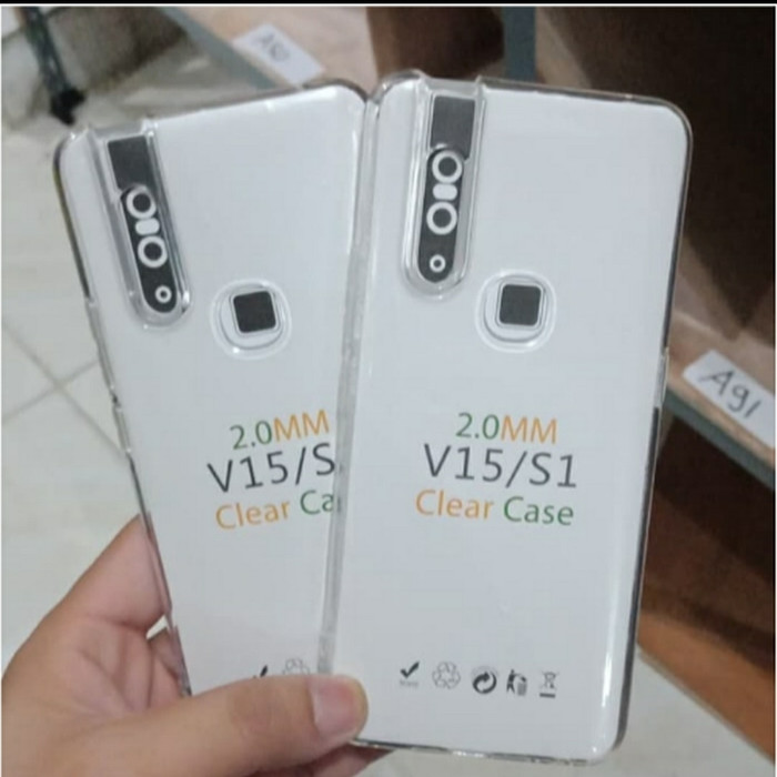 C/C- Softcase Clear Case Sillikon Kondom Case Bening Casing Vivo V15 V 15