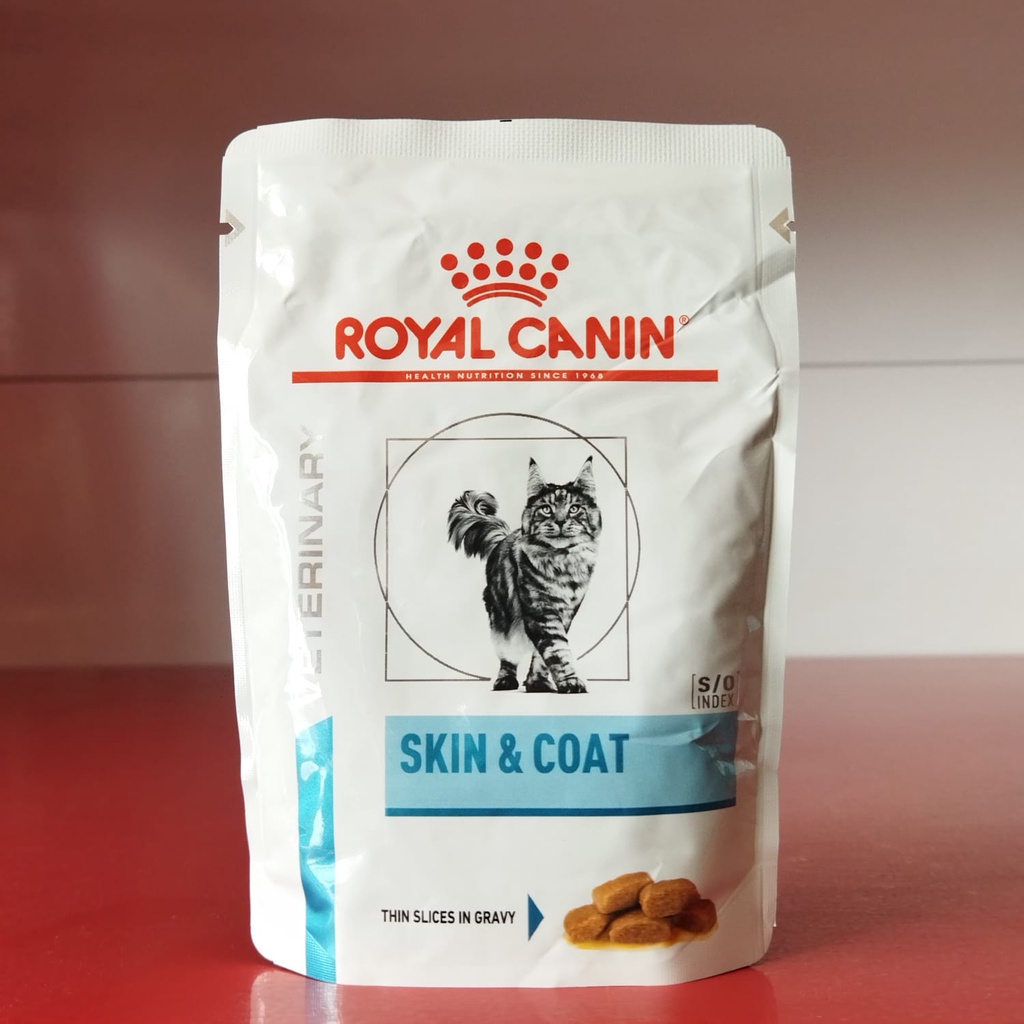 Royal Canin Cat VET Skin &amp; Coat 85gr Pouch makanan basah