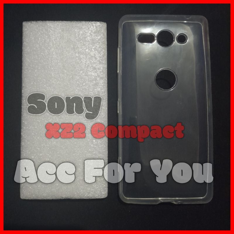 CASE Sony XZ2 Compact SOFTCASE Clear SILIKON JELLY HD Bening PREMIUM TRANSPARAN Sony Xperia XZ2 Comp