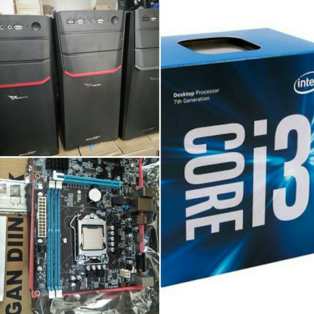 Komputer Pc lengkap dengan LED untuk Gaming,desain grafis,Kantor,iventaris Administrasi siap pakai