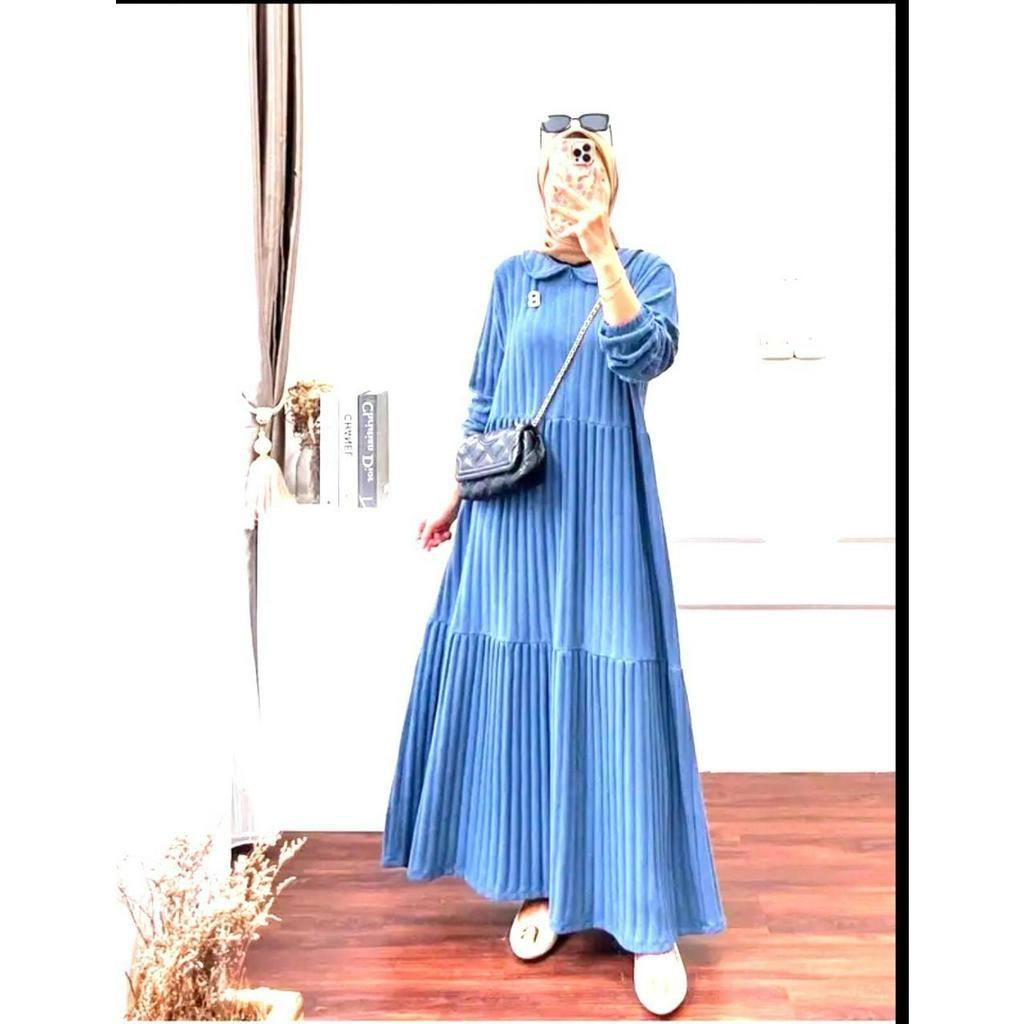 LANGSUNG KIRIM GAMIS HORNET KNIT PREMIUM JUMBO LD 130  BB 120 KG READY UKURAN  M,L,XL,XXL,XXXL  MIDI DRESS HORNET PREMIUM