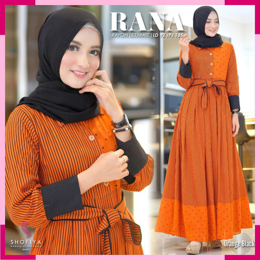 DRESS GAMIS. RANA MAXY. FASHION MUSLIM WANITA. BY SHOFIYA