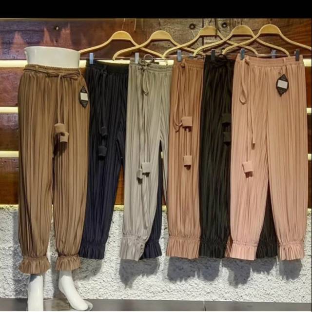 Celana plisket aladin