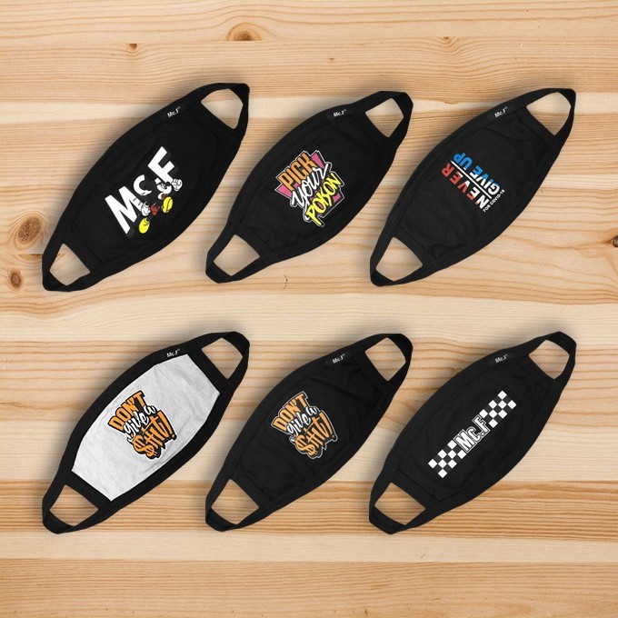 MASKER WAJAH UNIVERSAL PENCEGAH VIRUS DAN DEBU MCF SUPPLY CO. BLACK MODEL