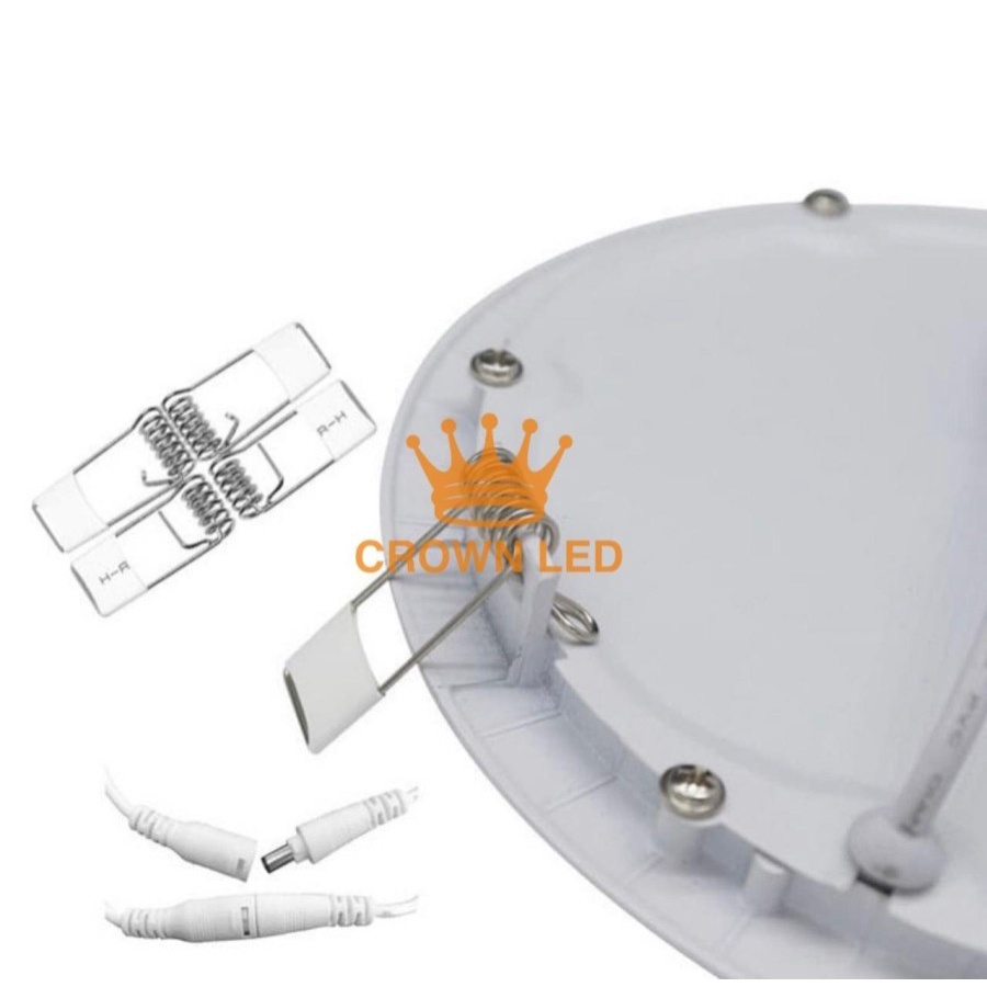 Lampu downlight led panel 6w 12w 15w 18w tipis inbow 15w warm bulat