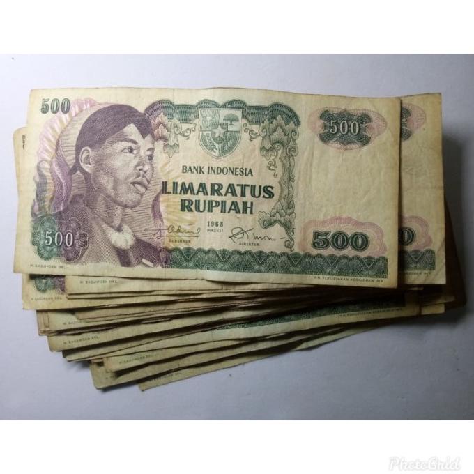 READY STOCK Uang Kuno Antik - Rp 500 atau 500 Rupiah Seri Sudirman KPL125