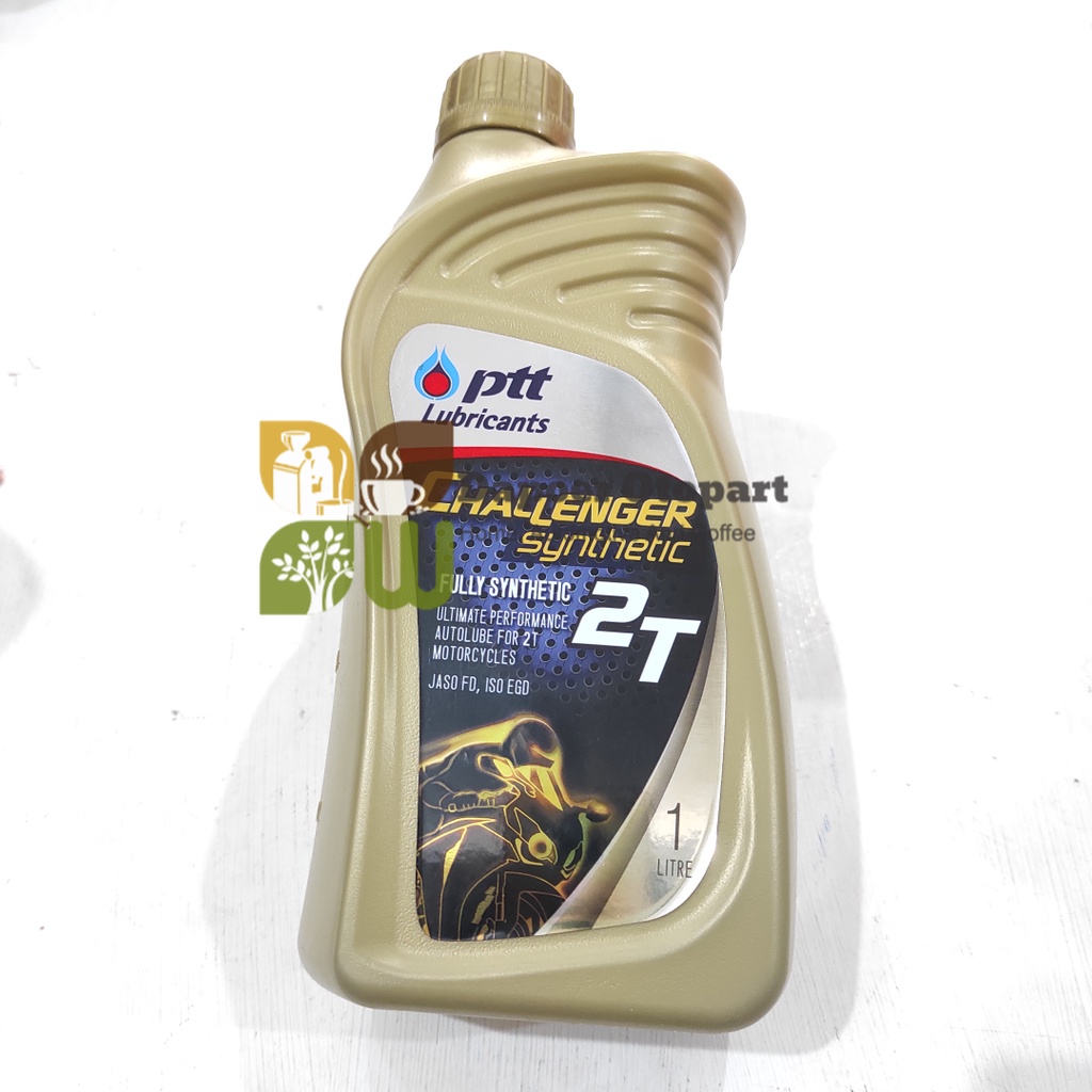 Oli PTT Challenger 2 Tak Full Synthetic Oli Samping 2T Low Smoke 1L