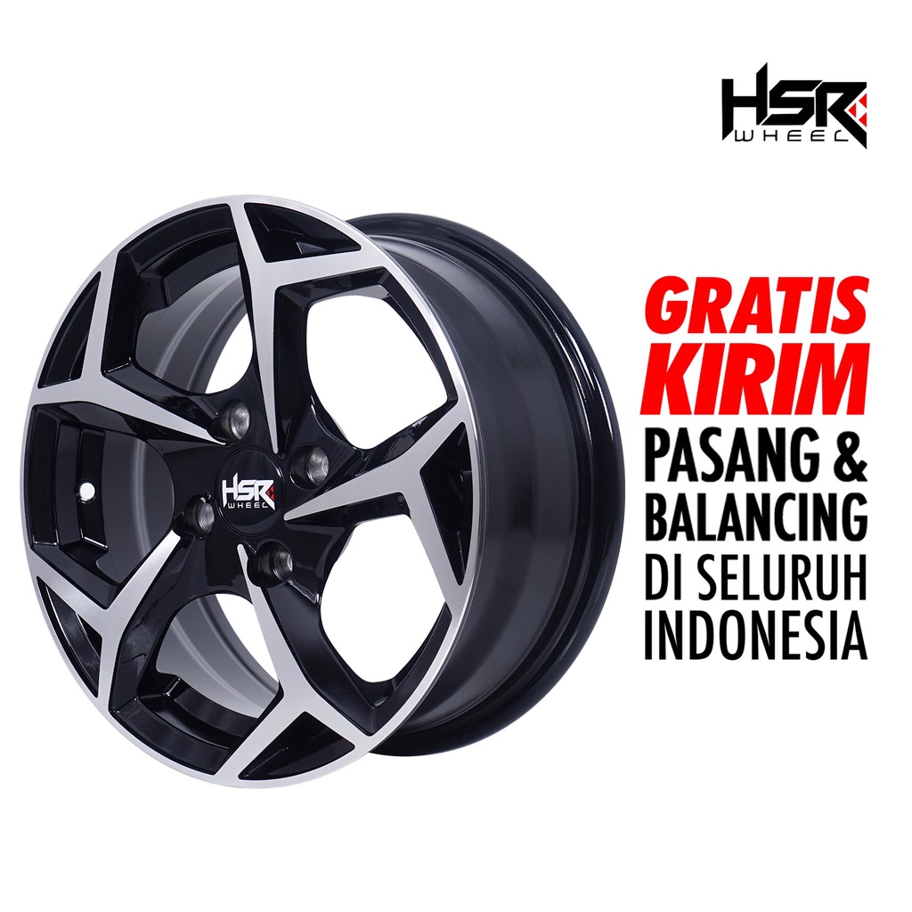 Velg racing HSR TOMIA 5077 ring 14 for jazz yaris agya dll