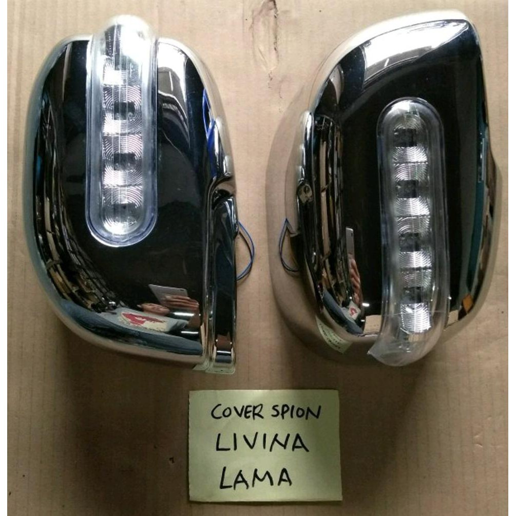 TERLARIS  cover spion livina lampu crome spion livina cover spion grand livina 2007 2008 2009 2010
