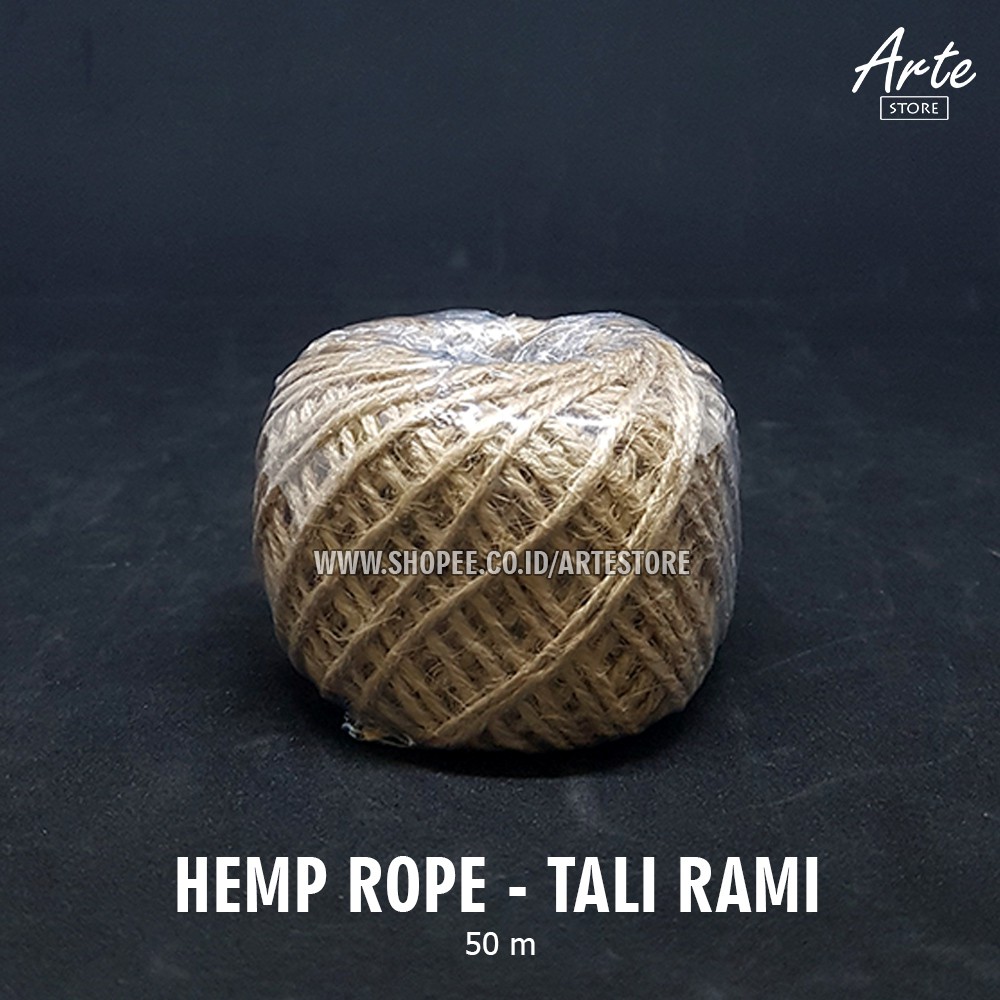 Tali Rami - Tali Goni - Hemp Rope 50 M