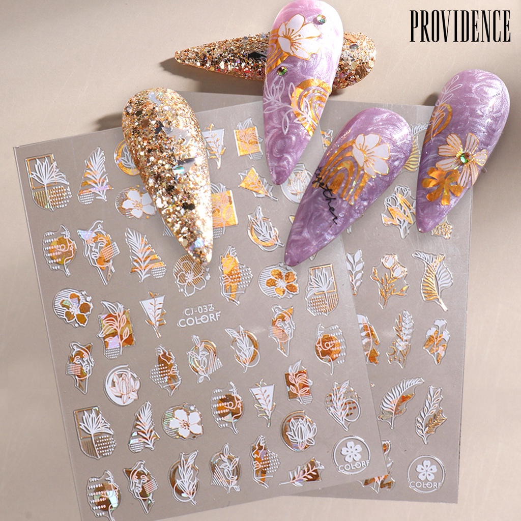 Providence Stiker Nail Art / Manicure Ultra Tipis Multi Motif Untuk Wanita