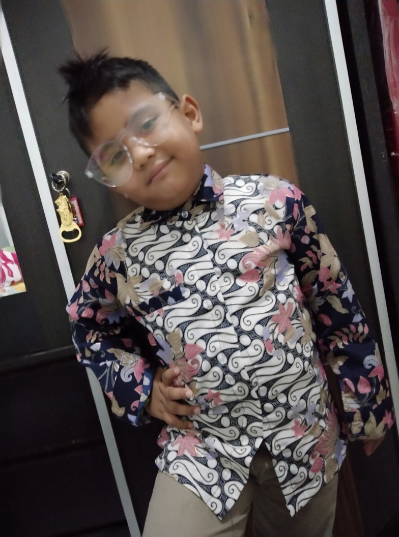 Sb Collection Atasan Kemeja Rino Lengan Panjang Batik Anak Laki-laki