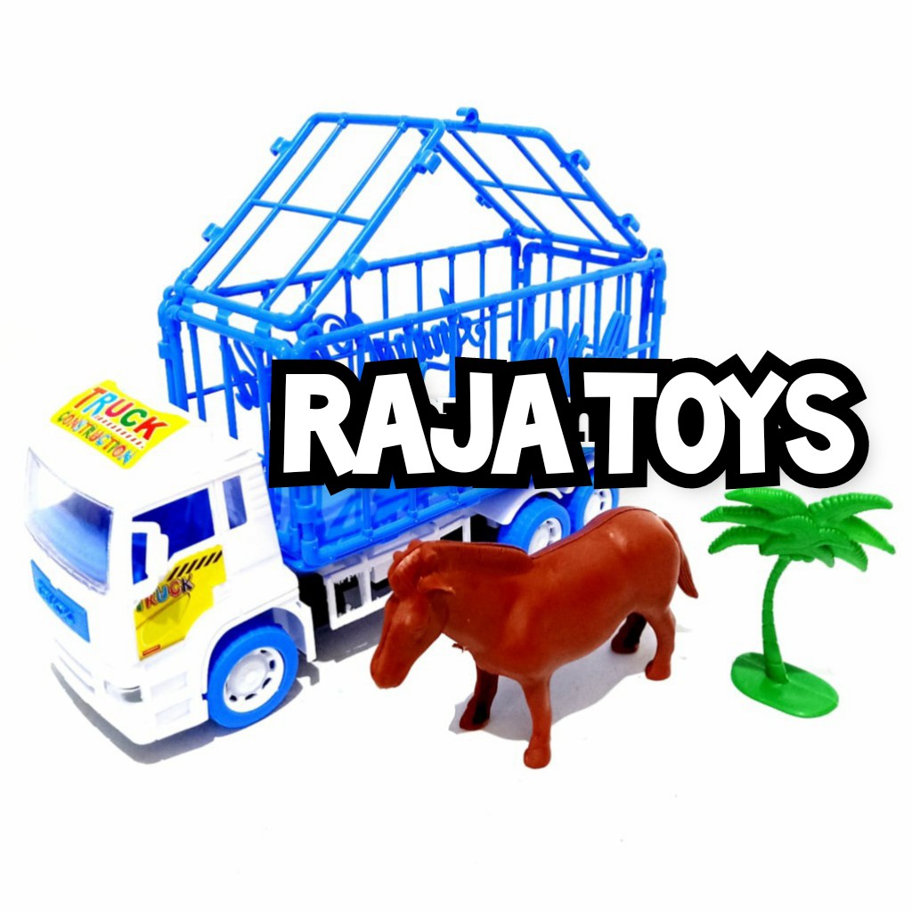MAINAN ANAK TRUCK ISI HEWAN HEAVY MACHINE ST2044 TRUK PENGANGKUT HEWAN SAPI KURBAN DAN HEWAN LAINYA