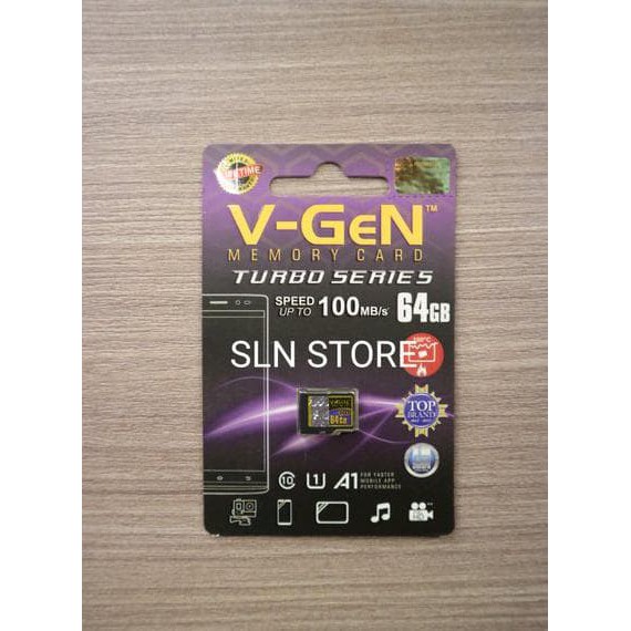 MEMORY CARD V-GEN MICRO SD 64GB