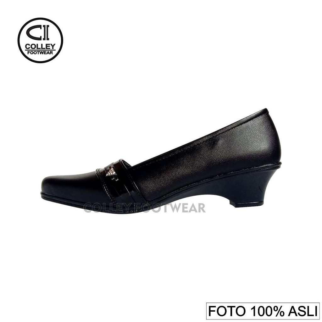 COD - Sepatu Pantofel Wanita 100% Kulit Asli / Formal / Kerja Kantor / CLY-PTL-014