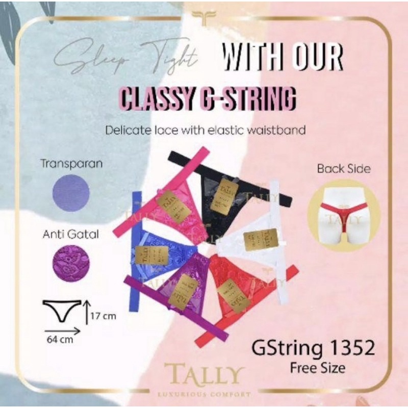 CD G string  | Celana Dalam Sexy Gstring TALLY 1352 Lace Freesize