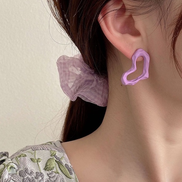 Anting Tusuk Desain Bunga Hias Mutiara Gaya Korea / Musim Panas Untuk Wanita