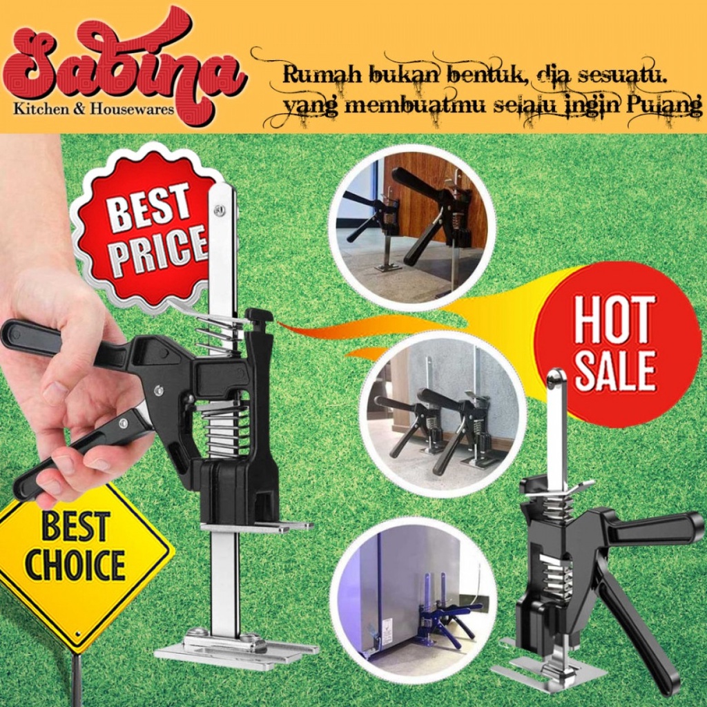 Alat Ungkit Dongkrak 150Kg Perkakas Tile Lifting Height Adjustment