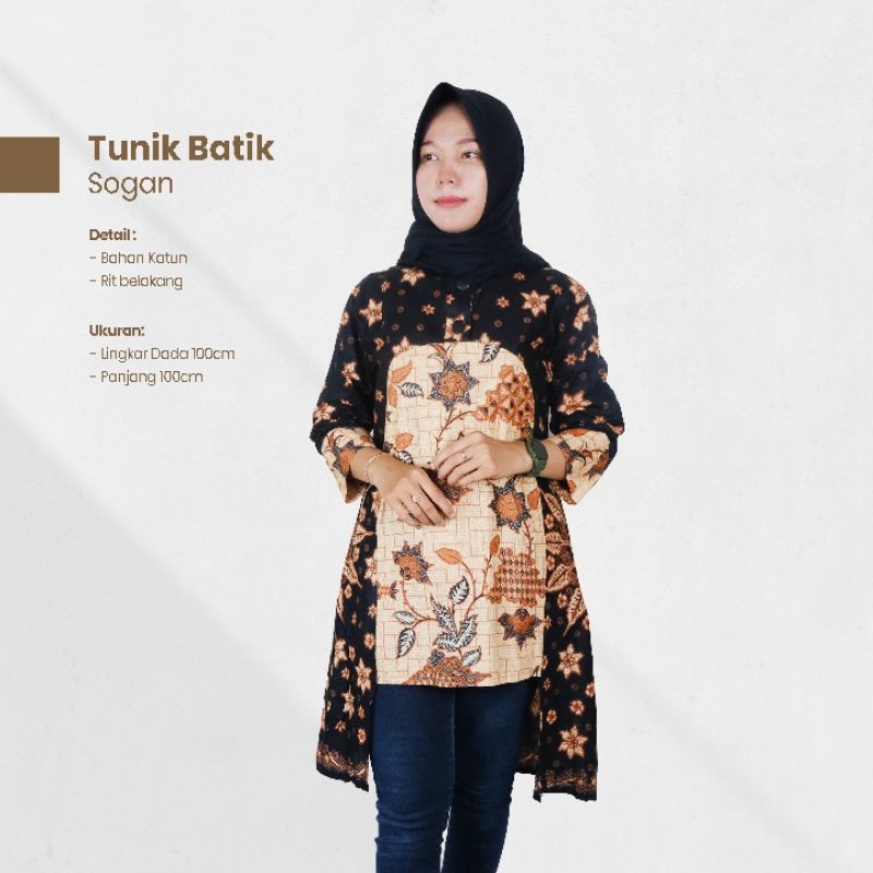 Tunik Batik Sogan