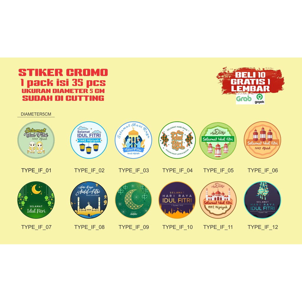 

Stiker Label Ucapan Idul Fitri, Stiker Parcel, Stiker Hamper