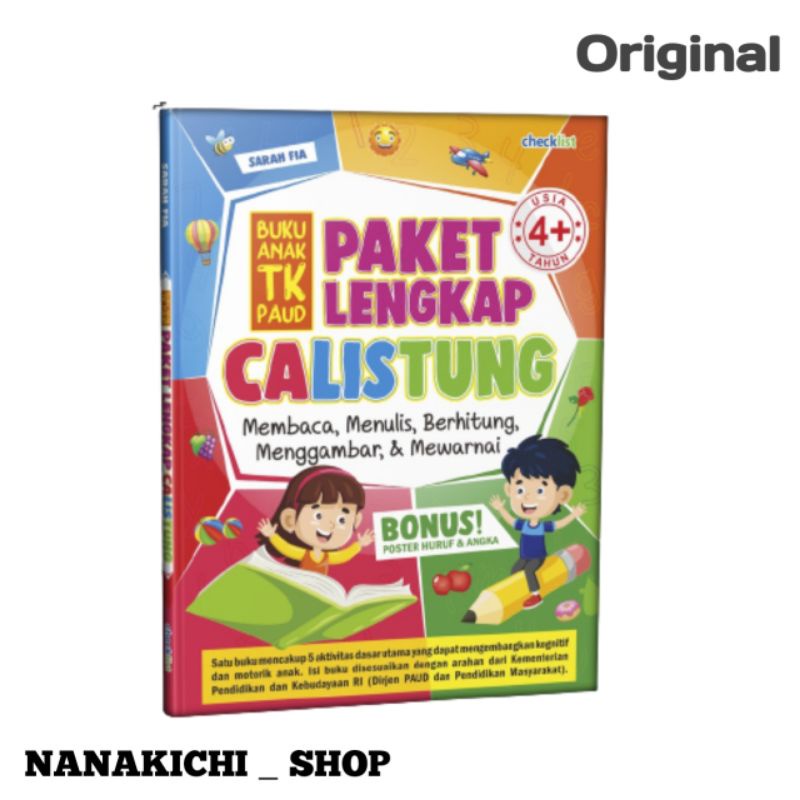 Buku Anak TK PAUD Paket Lengkap Calistung