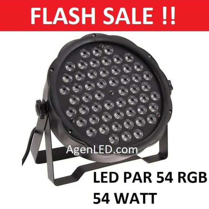 (((Bisa Bayar Di Tempat))) Lampu Sorot Panggung Led Par Rgb Mata Disco Warna Warni Rgbw 54 W Watt