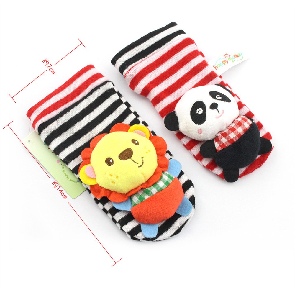 Happy Monkey Wristpals and Socks Set - Lion Panda